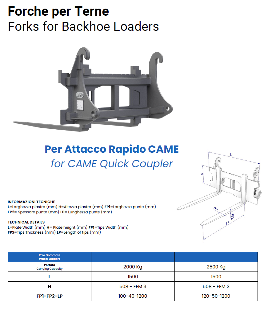 Forche per Terne Scheda 2